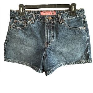 Mossimo 100% Cotton Blue Denim Shorts Mid Rise Classic 5-Pocket Y2K Style Size 7